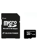  Silicon Power | 16 GB | MicroSDHC | Flash memory class 10 | SD adapter Hover