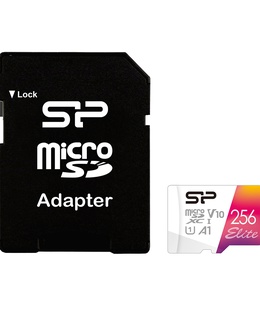  Silicon Power | microSDHC UHS-I Memory Card | Elite | 256 GB | microSDHC/SDXC | Flash memory class 10  Hover