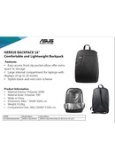  Asus | Fits up to size 16  | NEREUS | Backpack | Black Hover