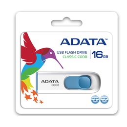  ADATA | C008 | 16 GB | USB 2.0 | White/Blue
