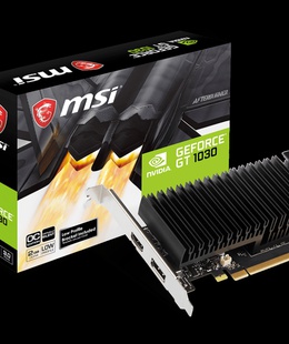  MSI | GeForce GT 1030 2GHD4 LP OC | NVIDIA | 2 GB | GeForce GT 1030 | DDR4 | DVI-D ports quantity | HDMI ports quantity 1 | PCI Express 3.0 x16 (uses x4) | Memory clock speed 2100 MHz | Processor frequency  MHz  Hover