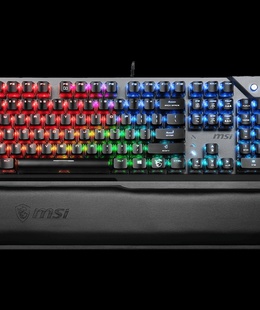 Tastatūra MSI | VIGOR GK71 SONIC RED US | Gaming keyboard | RGB LED light | US | Wired | Black  Hover