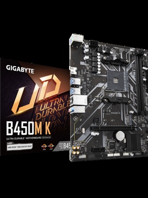  Gigabyte | B450M K 1.0 | Processor family AMD | Processor socket AM4 | DDR4 DIMM | Supported hard disk drive interfaces SATA  Hover