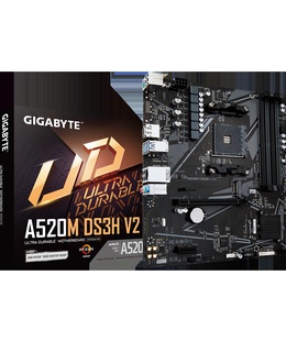  Gigabyte | A520M DS3H V2 | Processor family AMD | Processor socket AM4 | DDR4 DIMM | Memory slots 2 | Number of SATA connectors 4 | Chipset AMD A520 | Micro ATX  Hover