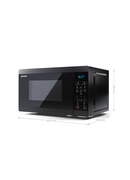 Mikroviļņu krāsns Sharp | YC-MS02E-B | Microwave Oven | Free standing | 800 W | Black Hover