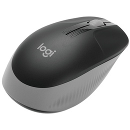 Pele Logitech Full size Mouse M190 	Wireless Mid Grey USB