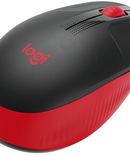 Pele Logitech Full size Mouse M190 	Wireless Red USB  Hover