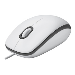 Pele Logitech Mouse M100 Wired White USB-A
