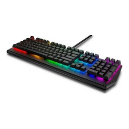 Tastatūra Dell Alienware RGB AW410K Mechanical Gaming Keyboard RGB lighting with approximately 16.8M colors; Anti-ghosting and N-key rollover RGB LED light US Wired Dark side of the moon CHERRY MX Brown Numeric keypad