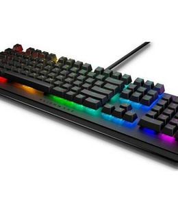 Tastatūra Dell Alienware RGB AW410K Mechanical Gaming Keyboard RGB lighting with approximately 16.8M colors; Anti-ghosting and N-key rollover RGB LED light US Wired Dark side of the moon CHERRY MX Brown Numeric keypad  Hover