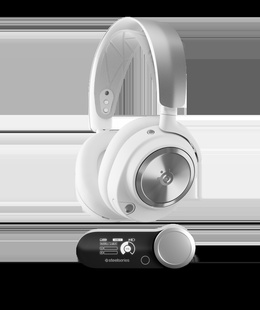 Austiņas SteelSeries | Gaming Headset | Arctis Nova Pro X | Bluetooth | Over-Ear | Noise canceling | Wireless | White  Hover