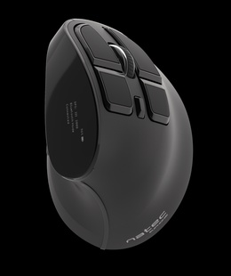 Pele Natec | Vertical Mouse | Euphonie | Wireless | Bluetooth/USB Nano Receiver | Black  Hover