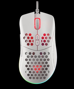 Pele Genesis | Gaming Mouse | Wired | Krypton 555 | Optical | Gaming Mouse | USB 2.0 | White | Yes  Hover