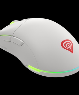 Pele Genesis | Ultralight Gaming Mouse | Wired | Krypton 750 | Optical | Gaming Mouse | USB 2.0 | White | Yes  Hover