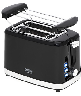 Tosteris Camry | CR 3218 | Toaster | Power 750 W | Number of slots 2 | Housing material Plastic | Black  Hover