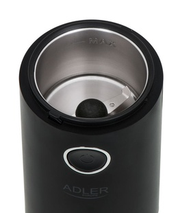  Adler Coffee grinder AD4446bs  150 W Coffee beans capacity 75 g Lid safety switch Black  Hover