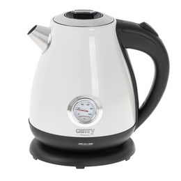 Tējkanna Camry | Kettle with a thermometer | CR 1344 | Electric | 2200 W | 1.7 L | Stainless steel | 360° rotational base | White