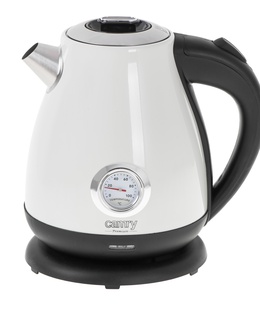 Tējkanna Camry | Kettle with a thermometer | CR 1344 | Electric | 2200 W | 1.7 L | Stainless steel | 360° rotational base | White  Hover