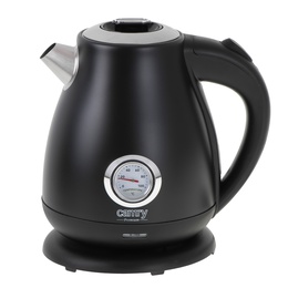 Tējkanna Camry | Kettle with a thermometer | CR 1344 | Electric | 2200 W | 1.7 L | Stainless steel | 360° rotational base | Black