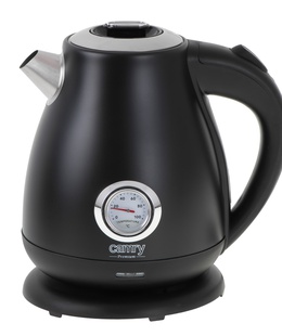 Tējkanna Camry | Kettle with a thermometer | CR 1344 | Electric | 2200 W | 1.7 L | Stainless steel | 360° rotational base | Black  Hover