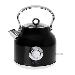 Tējkanna Adler | Kettle with a Thermomete | AD 1346b | Electric | 2200 W | 1.7 L | Stainless steel | 360° rotational base | Black