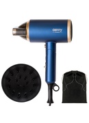 Fēns Camry | Hair Dryer | CR 2268 | 1800 W | Number of temperature settings 2 | Ionic function | Diffuser nozzle | Blue/Gold