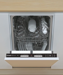 Trauku mazgājamā mašīna Built-in | Dishwasher | CDIH 1L952 | Width 44.8 cm | Number of place settings 9 | Number of programs 5 | Energy efficiency class F | AquaStop function | Does not apply  Hover