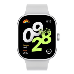 Viedpulksteni Redmi Watch 4 | Smart watch | GPS (satellite) | AMOLED | Waterproof | Silver Gray