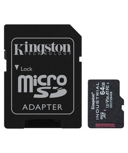 Kingston UHS-I | 64 GB | microSDHC/SDXC Industrial Card | Flash memory class Class 10  Hover