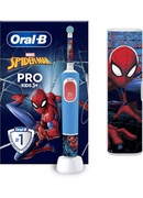Birste Oral-B | Vitality PRO Kids Spiderman | Electric Toothbrush with Travel Case | Rechargeable | For children | Blue | Number of brush heads included 1 | Number of teeth brushing modes 2