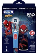 Birste Oral-B | Vitality PRO Kids Spiderman | Electric Toothbrush with Travel Case | Rechargeable | For children | Blue | Number of brush heads included 1 | Number of teeth brushing modes 2 Hover