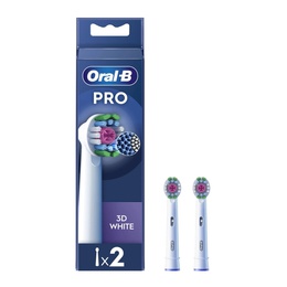Birste Oral-B | Replaceable Toothbrush Heads | PRO 3D White refill | Heads | Does not apply | Number of brush heads included 2