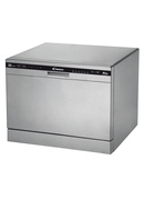 Trauku mazgājamā mašīna Candy Dishwasher CDCP 6S Table Width 55 cm Number of place settings 6 Number of programs 6 Energy efficiency class F Silver Hover