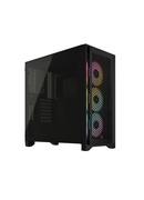  Corsair Tempered Glass PC Case iCUE 4000D RGB AIRFLOW Side window Black  Mid-Tower Power supply included No