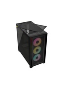  Corsair Tempered Glass PC Case iCUE 4000D RGB AIRFLOW Side window Black  Mid-Tower Power supply included No Hover