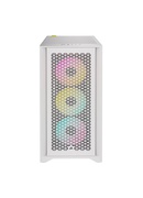  Corsair Tempered Glass PC Case iCUE 4000D RGB AIRFLOW Side window White  Mid-Tower Power supply included No Hover