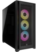  Corsair Tempered Glass PC Case iCUE 5000D RGB AIRFLOW Side window Black  Mid-Tower Power supply included No