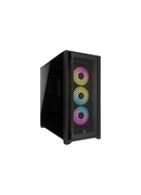  Corsair Tempered Glass PC Case iCUE 5000D RGB AIRFLOW Side window Black  Mid-Tower Power supply included No Hover