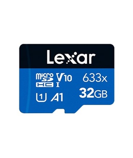  Lexar | Memory card | LMS0633032G-BNNNG | 32 GB | microSDHC | Flash memory class UHS-I Class 10 | Adapter  Hover