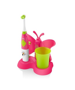 Birste ETA Toothbrush with water cup and holder Sonetic  ETA129490070 Battery operated For kids Number of brush heads included 2 Number of teeth brushing modes 2 Pink  Hover