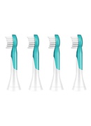 Birste Philips | HX6034/33 | Sonicare Toothbrush Heads | Heads | For kids | Number of brush heads included 4 | Number of teeth brushing modes Does not apply | Aqua