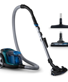  Philips | PowerPro Compact FC9334/09 | Vacuum cleaner | Bagless | Power 900 W | Dust capacity 1.5 L | Black/Blue  Hover