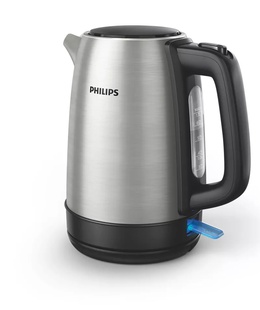 Tējkanna Philips | Daily Collection Kettle | HD9350/90 | Electric | 2200 W | 1.7 L | Stainless steel | 360° rotational base | Stainless steel  Hover