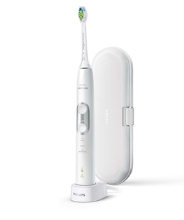 Birste Philips Sonicare ProtectiveClean 6100 Electric Toothbrush HX6877/28 Rechargeable For adults Number of brush heads included 1 White Number of teeth brushing modes 3 Sonic technology  Hover