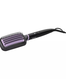  Philips | StyleCare Essential Heated straightening brush | BHH880/00 | Warranty 24 month(s) | Ceramic heating system | Display | Temperature (min) 170 °C | Temperature (max) 200 °C | Number of heating levels 2 | Black  Hover