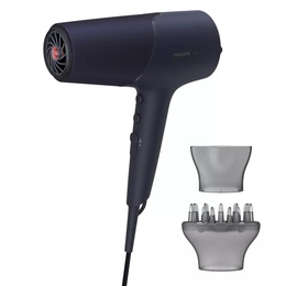 Fēns Philips | Hair Dryer | BHD510/00 | 2300 W | Number of temperature settings 3 | Ionic function | Diffuser nozzle | Blue/Metal