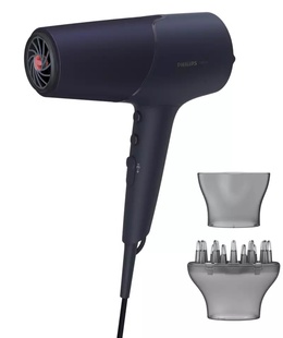 Fēns Philips | Hair Dryer | BHD510/00 | 2300 W | Number of temperature settings 3 | Ionic function | Diffuser nozzle | Blue/Metal  Hover