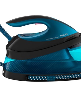  Philips | Steam Station | PerfectCare Compact GC7846/80 | 2400 W | 1.5 L | Auto power off | Vertical steam function | Calc-clean function | Blue  Hover