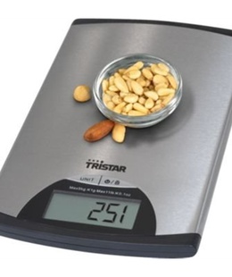 Svari Tristar | Kitchen scale | KW-2435 | Maximum weight (capacity) 5 kg | Metallic  Hover