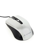 Pele Gembird | Mouse | MUS-4B-01-BS | Standard | USB | Black/ silver Hover
